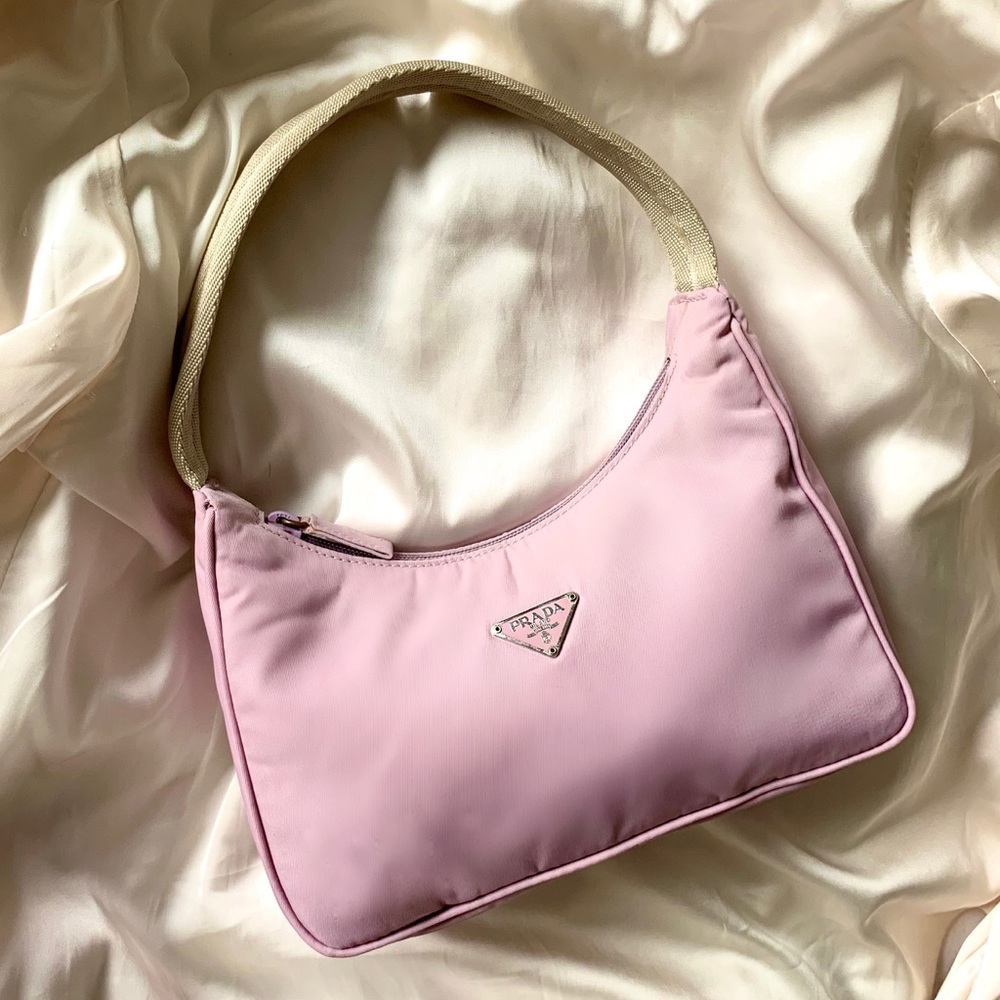 SOLD Extremely Rare Prada Pink Nylon Mini Bag